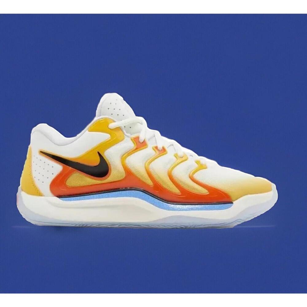 Nike Kevin Durant KD 17 Sunrise University Gold White FJ9487-700 sz 9 Men's